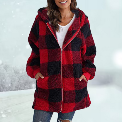 Belezza Leroy | Thick Plaid Jacket with Hood