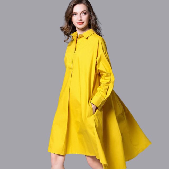 Belezza - Casual shirt dress with long sleeves