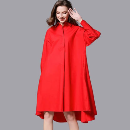 Belezza - Casual shirt dress with long sleeves