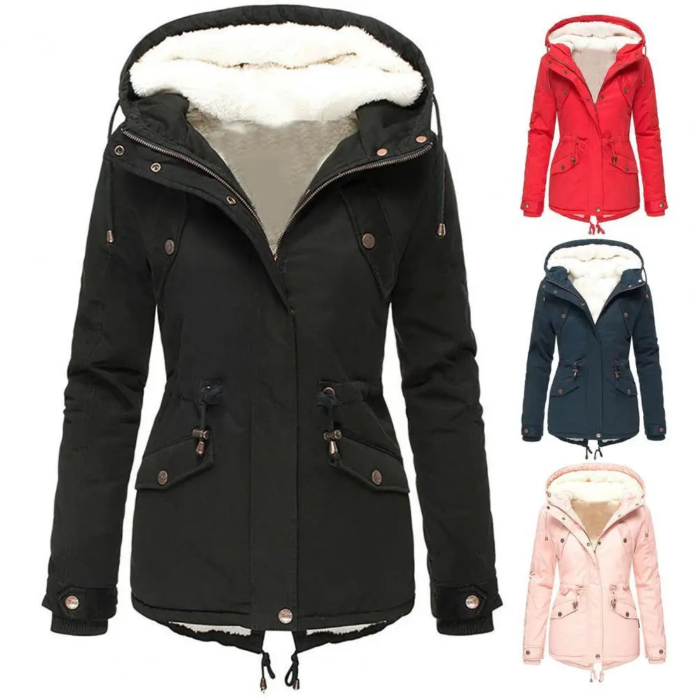 Belezza coat with soft hood