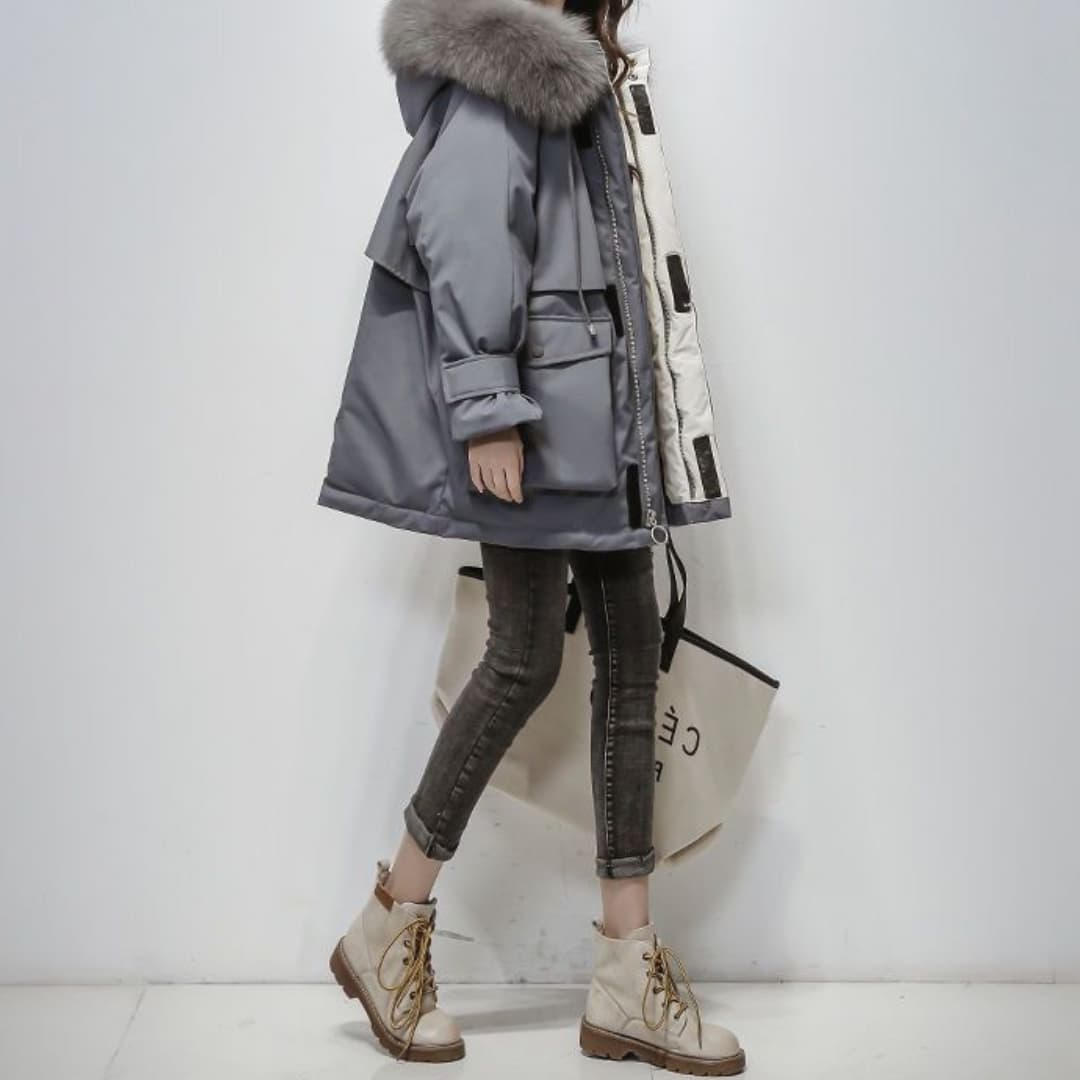 Winter Parka - Warm - Fur Hood - Puffer Jacket - Women's Winter Jacket