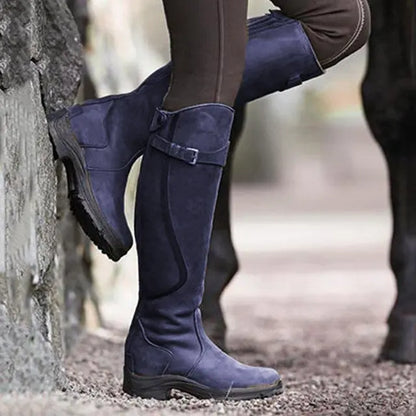 Belezza knee-high boots with buckle accent