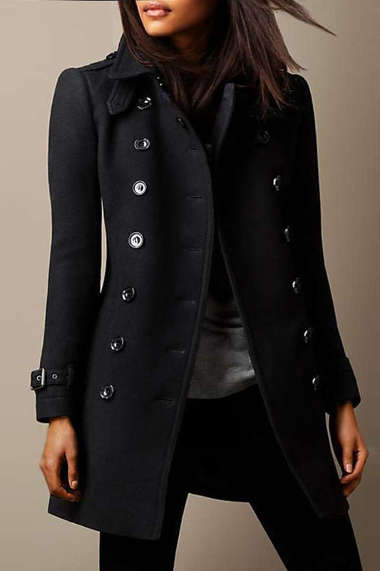 Belezza coat with double row of buttons