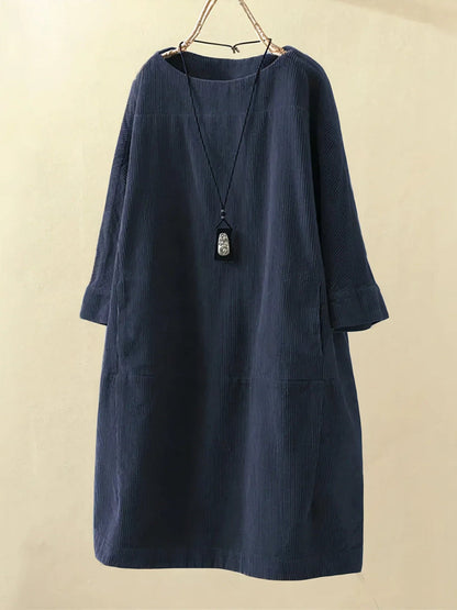 Emily™ | Relaxed Corduroy Tunic Dress