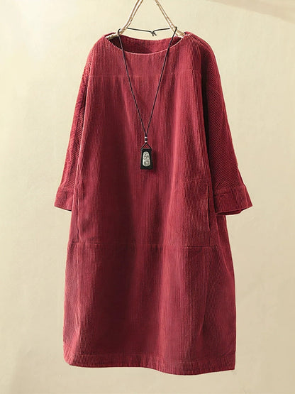 Emily™ | Relaxed Corduroy Tunic Dress