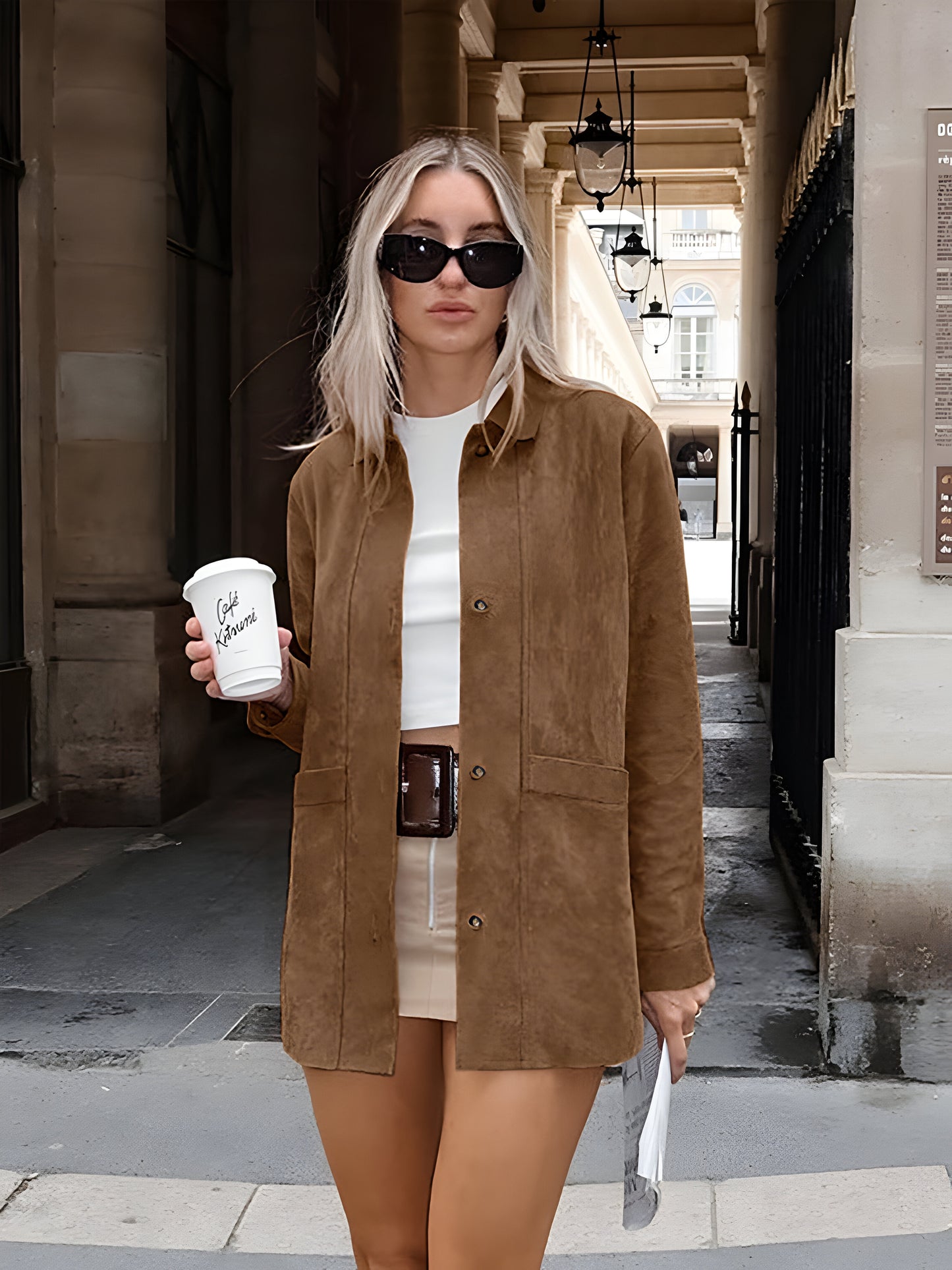 Belezza Oversized Suede Jacket