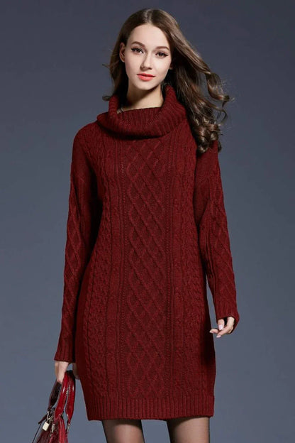 Belezza - Knitted Sweater Dress for Autumn & Winter