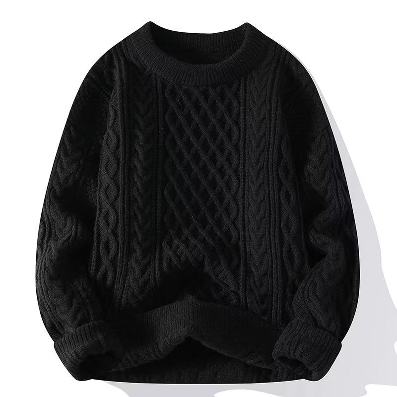 Cable Knit Crewneck Sweater