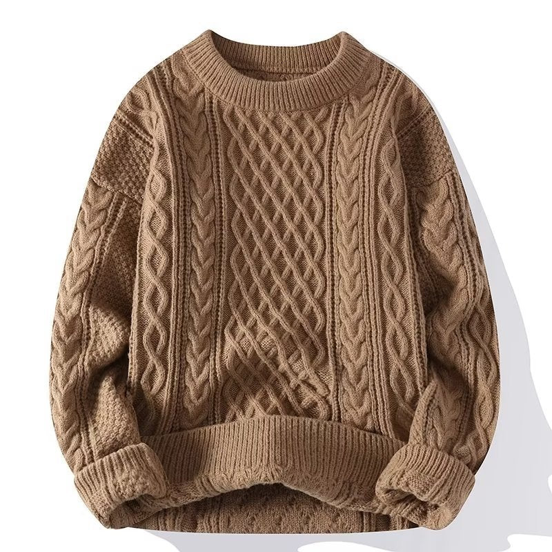 Cable Knit Crewneck Sweater