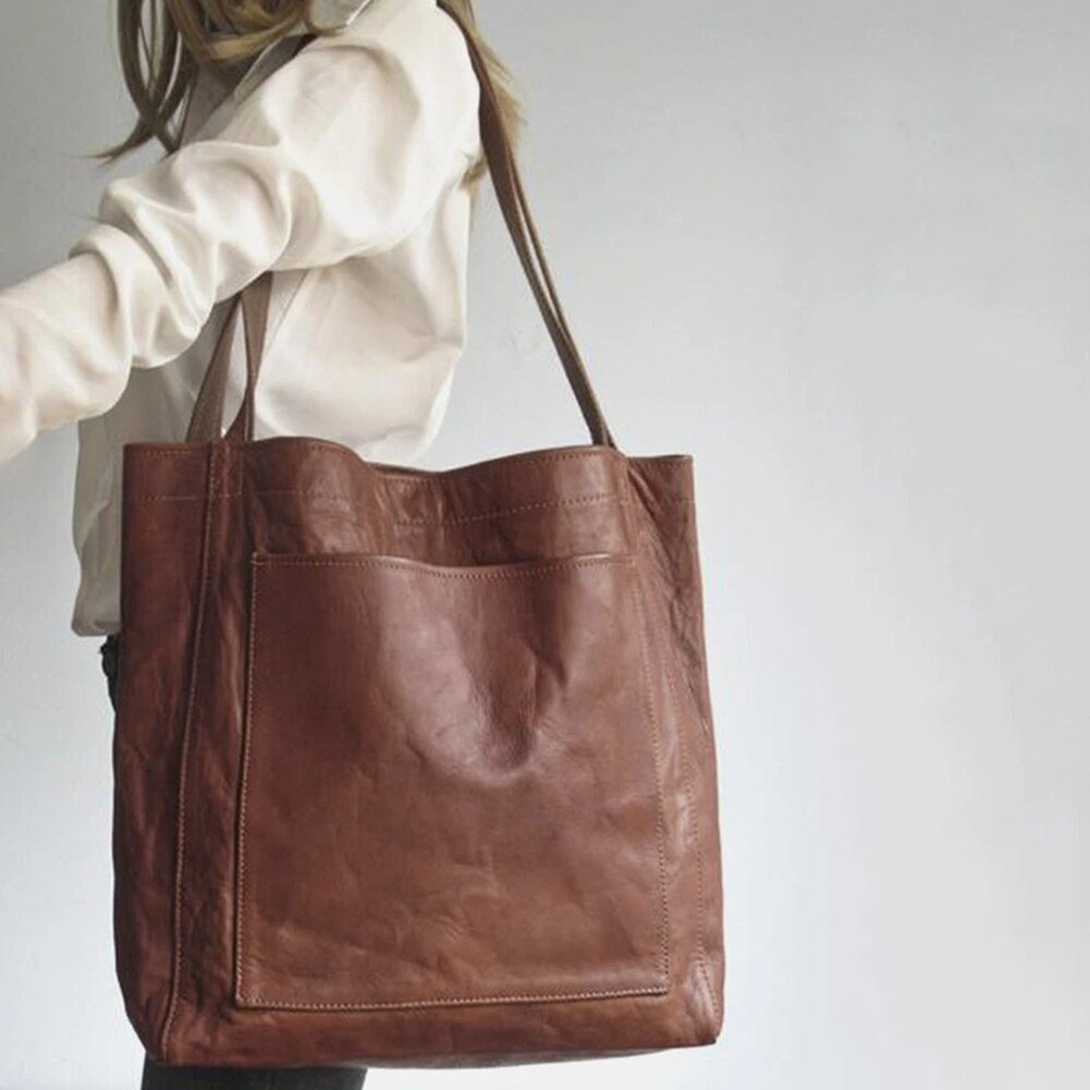 Classic Leather Tote Bag