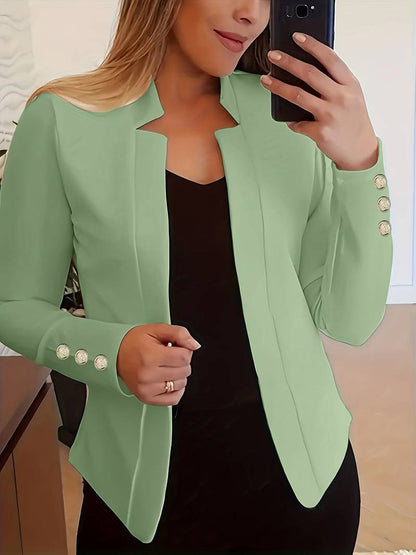 Belezza – casual long sleeve button blazer