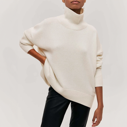 Cosy Chic Turtleneck Jumper in Camel