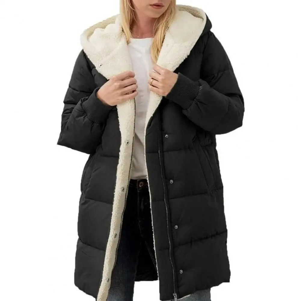 Women's Sherpa-Lined Hooded Puffer Coat | Ultimate Winter Warmth and Comfort