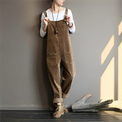 Belezza - Retro Casual Corduroy Overall for Women