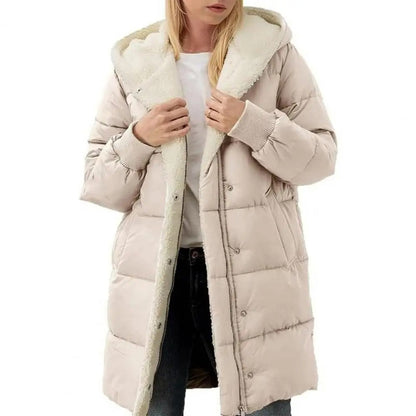 Women's Sherpa-Lined Hooded Puffer Coat | Ultimate Winter Warmth and Comfort