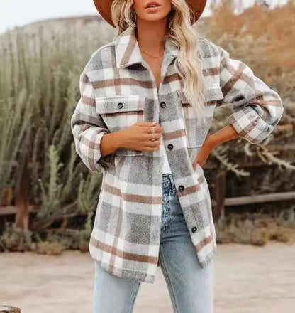 Belezza - Trendy Plaid Shirt