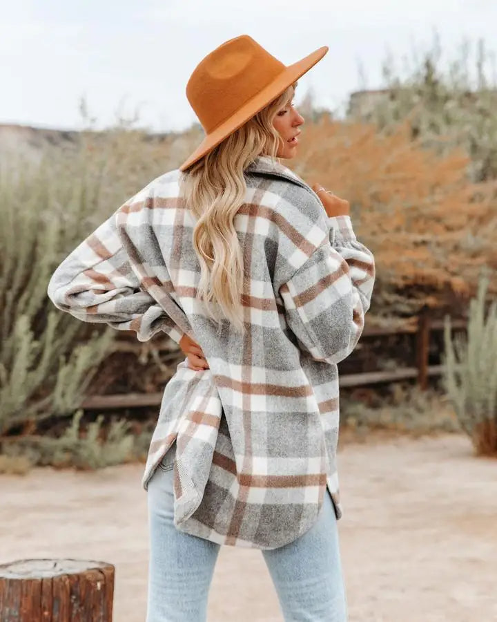 Belezza - Trendy Plaid Shirt