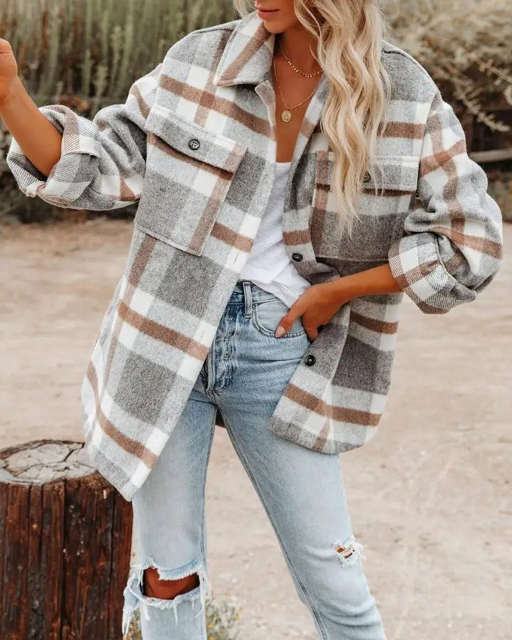 Belezza - Trendy Plaid Shirt