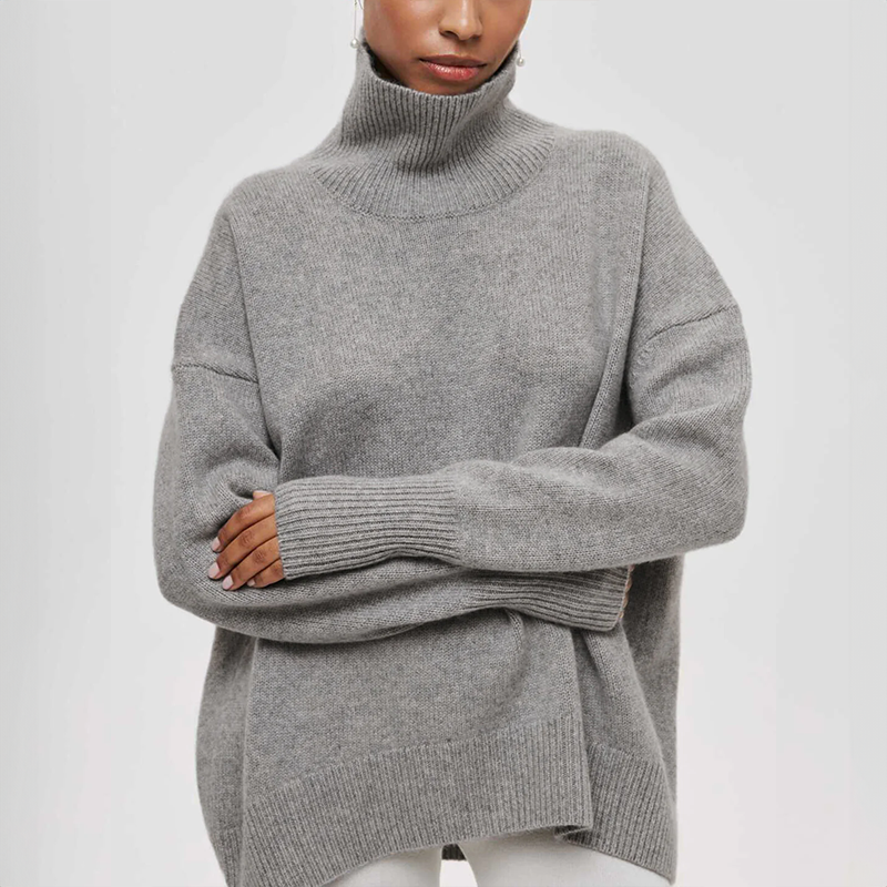 Cosy Chic Turtleneck Jumper in Camel