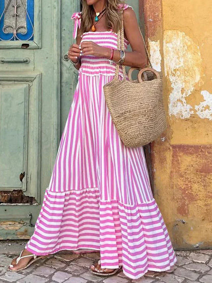 Belezza - Stylish striped dress