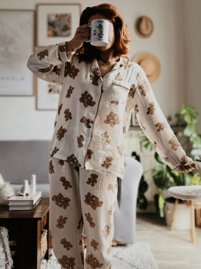 Comfy Cotton Print Shirt Pajamas Set