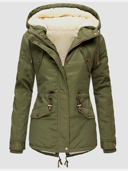 Belezza coat with soft hood