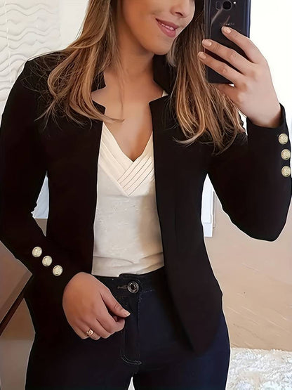 Belezza – casual long sleeve button blazer