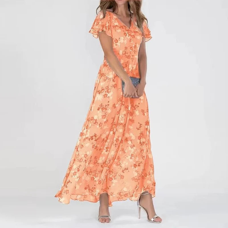 Belezza | Elegant Floral Maxi Dress