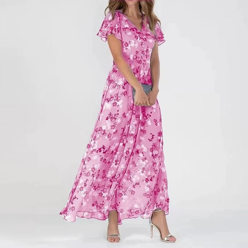 Belezza | Elegant Floral Maxi Dress