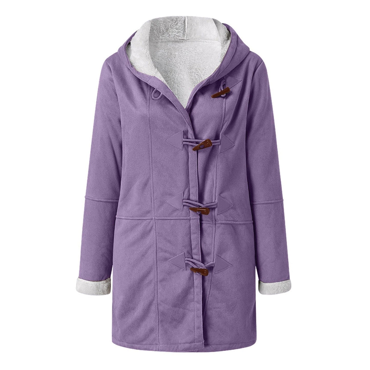 Belezza fleece jacket with hood for women