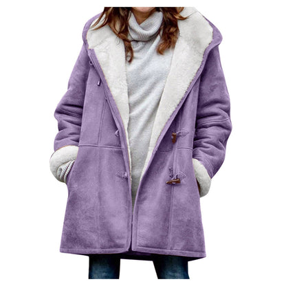 Belezza fleece jacket with hood for women