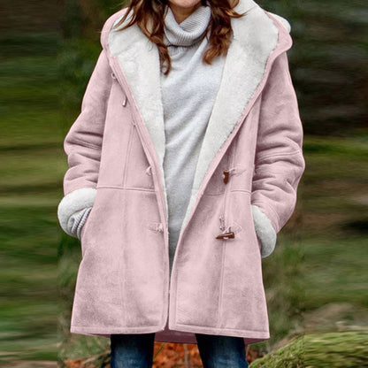 Belezza fleece jacket with hood for women