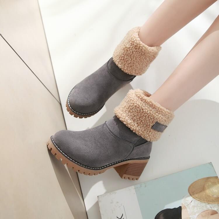 Belezza winter boots made from winter fur