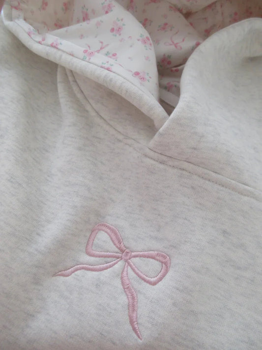 Hoodie with Bow Detail