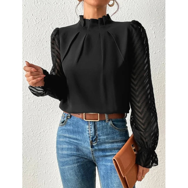 Belezza - ruffled blouse for women