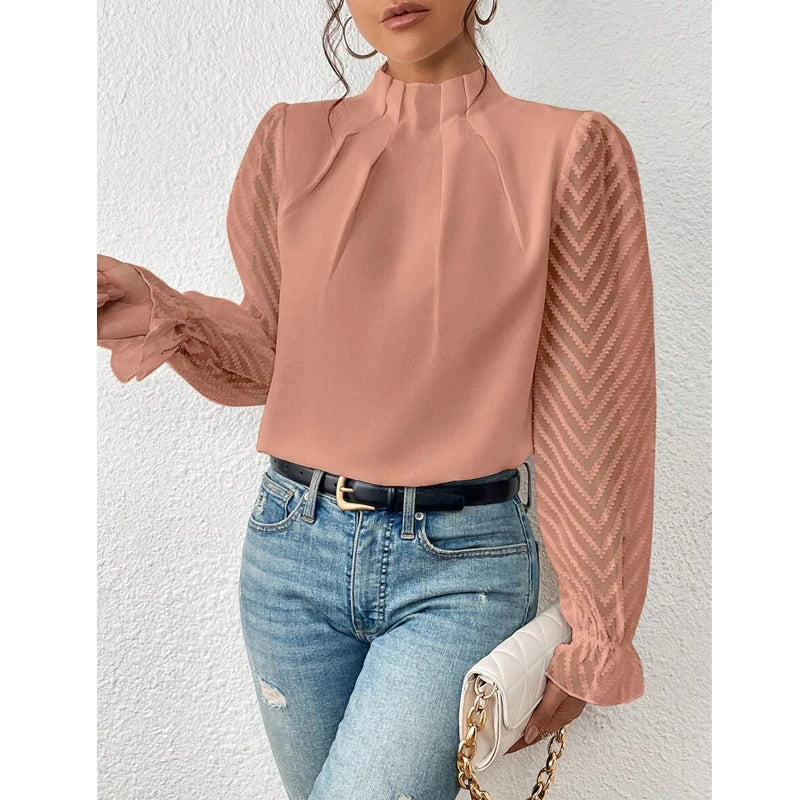 Belezza - ruffled blouse for women