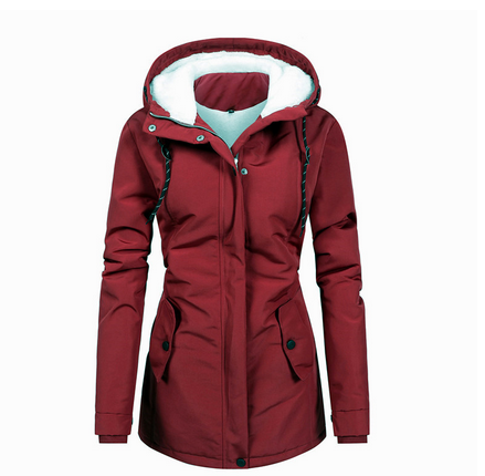 Belezza - Long and Waterproof Winter Coat with Hood and Warm Lining