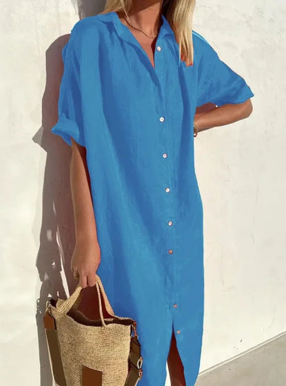 Belezza – linen shirt dress