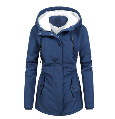 Belezza - Long and Waterproof Winter Coat with Hood and Warm Lining