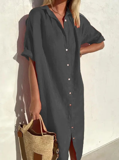 Belezza – linen shirt dress