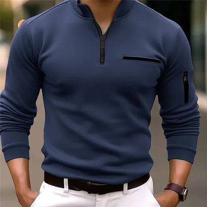 Belezza Polo Shirt | Men's Zip-Up Casual Polo