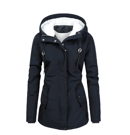 Belezza - Long and Waterproof Winter Coat with Hood and Warm Lining