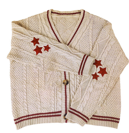 Belezza caramel cardigan – warm with stylish embroidery