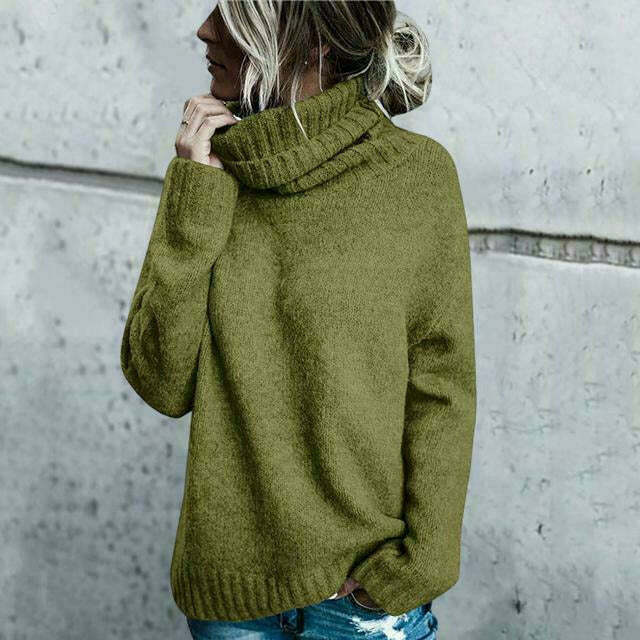 Belezza Oversized Wool Turtleneck Sweater for Women | Perfect for Casual Days