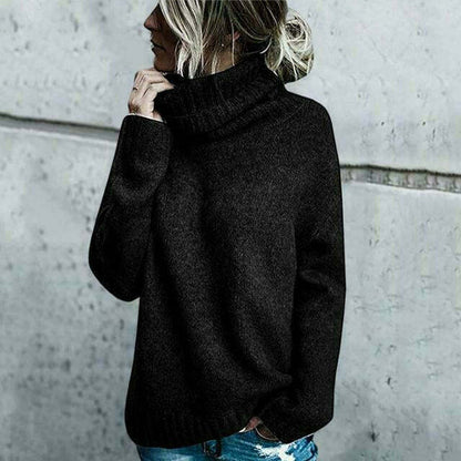 Belezza Oversized Wool Turtleneck Sweater for Women | Perfect for Casual Days