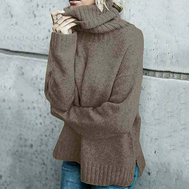 Belezza Oversized Wool Turtleneck Sweater for Women | Perfect for Casual Days