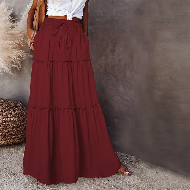 Belezza - Tiered Maxi Skirt