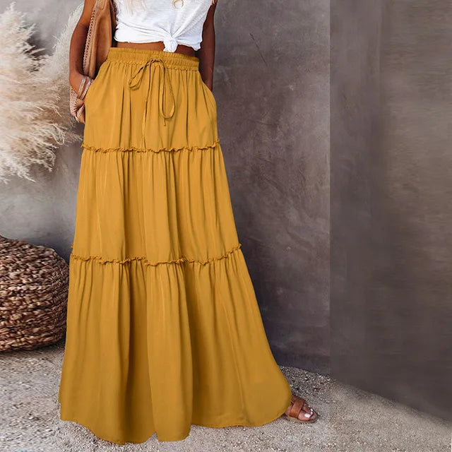 Belezza - Tiered Maxi Skirt