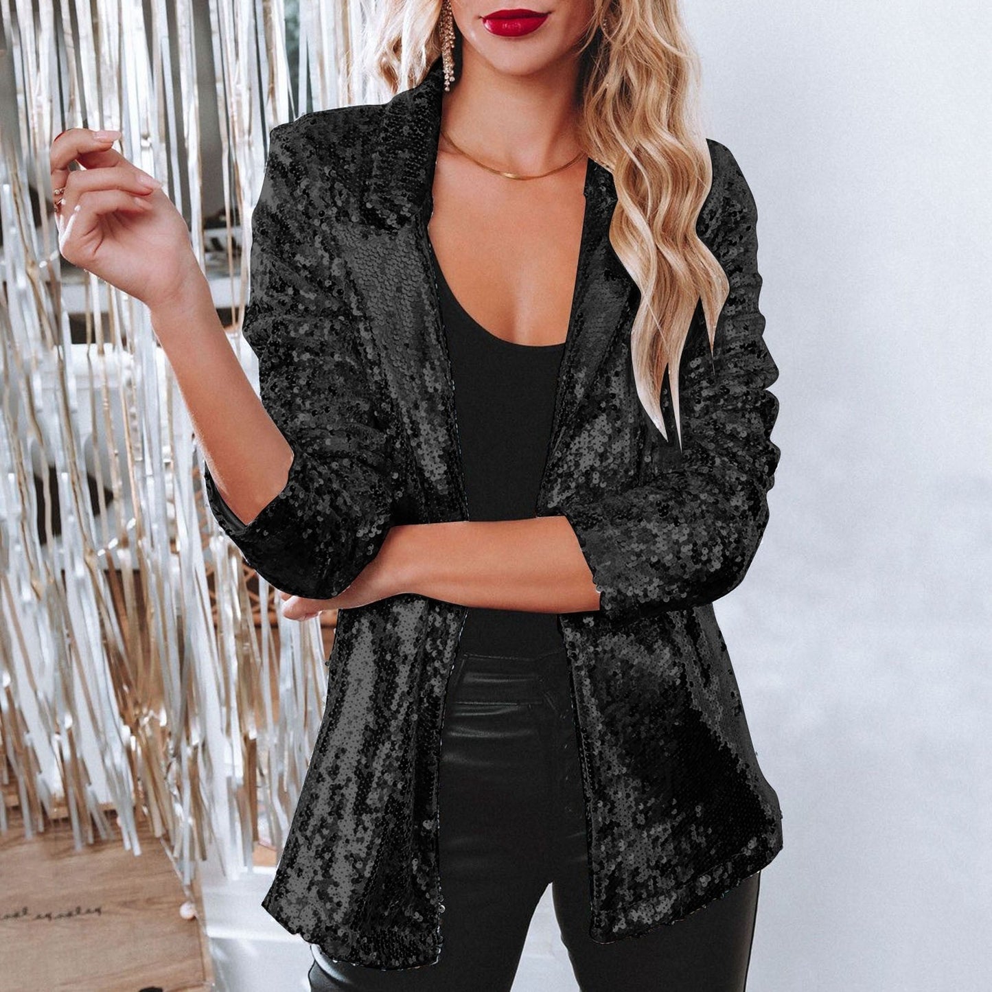 Belezza - Glitter Blazer for Women