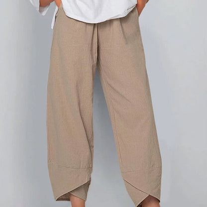 Belezza Pants Made from Cotton and Linen